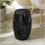 Table d'appoint solaire avec lumière solaire intégrée - noir, motif de fleurs la nuit-129458330