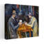 Les joueurs de cartes, impression d'art contemporain classique coloré de 1893 à 1896-133314955