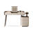 Makeup Vanity with Light mirror,5 drawers