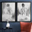 «Soft Silhouette V», ensemble de 2 reproductions sur toile-265539961-265539955-195628231