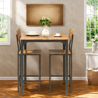 Compact Dining Table Sets(Must include both Table and Chair) MDF Steel Modern Kitchen