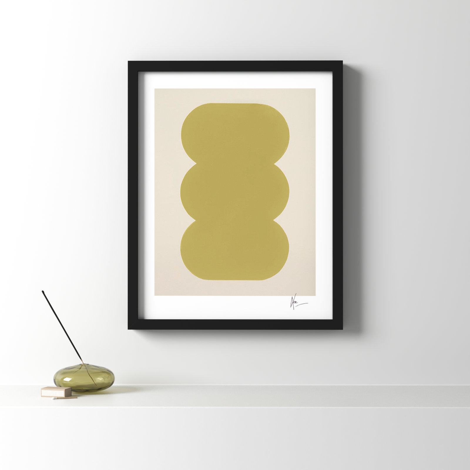 Keyhole 4 by Lee Lessem, Black Framed, 25" H x 20" W x 1.25" D