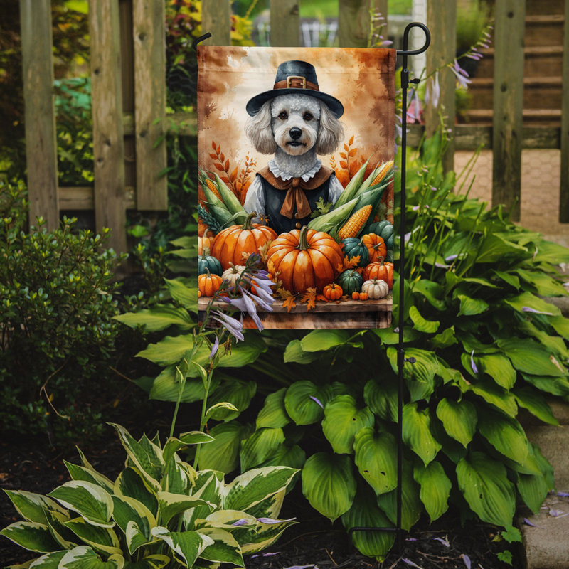 Drapeau du jardin de l'Action de grâce, Caniche blanc