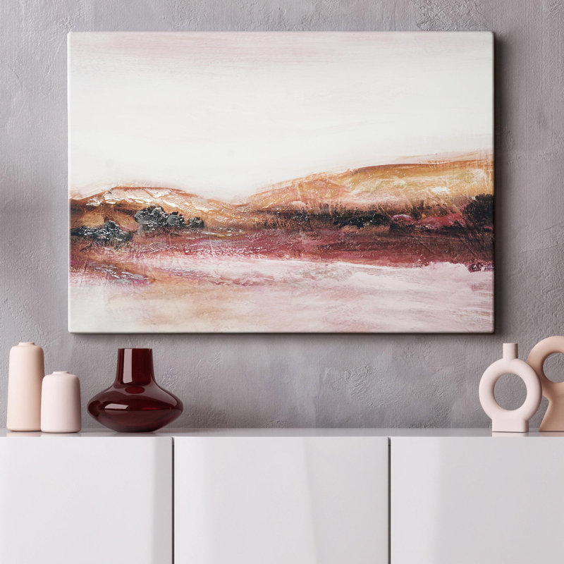 Reproduction d'art sur toile abstraite Redland - 24 po x 36 po