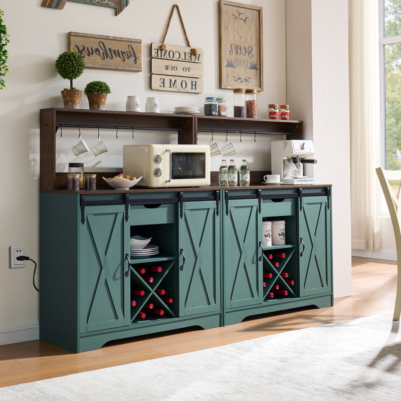 Buffet de cuisine 39,4 po Vehorn, Vert