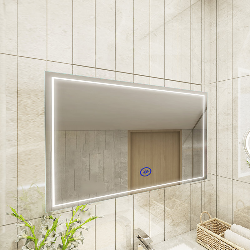 Miroir de salle de bain Kajetan, 32 po x 35,25 po