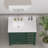 36" White Engineered Stone Bathroom Vanity Top with Rectangular Undermount Ceramic Sink(Vanity Base Not Included)