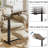 Bedside Table With Wheels Pneumatic Moveable Bed Desk Tilt-Top Laptop Desk Moveable Rolling Computer Table For Home Office Hospital Use-1357181587