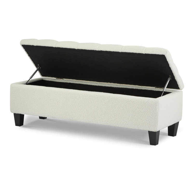 Banc repose-pieds avec rangement