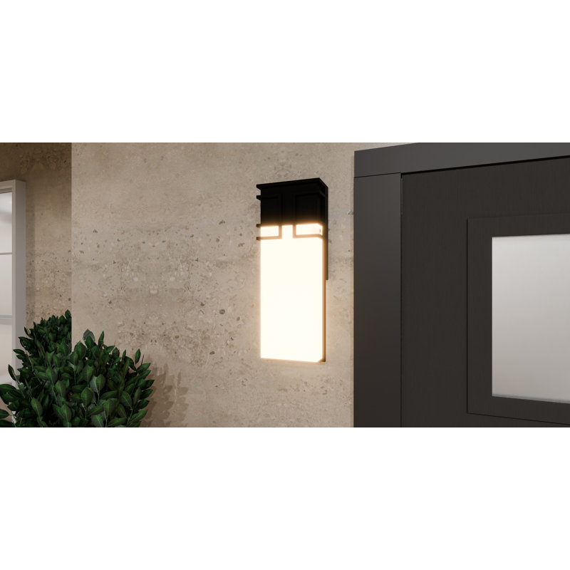 Lanterne murale d'extérieur Bithia, H 20,25 po x l 7,5 po x P 4 po