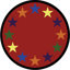 Educational Star Space Area Rug