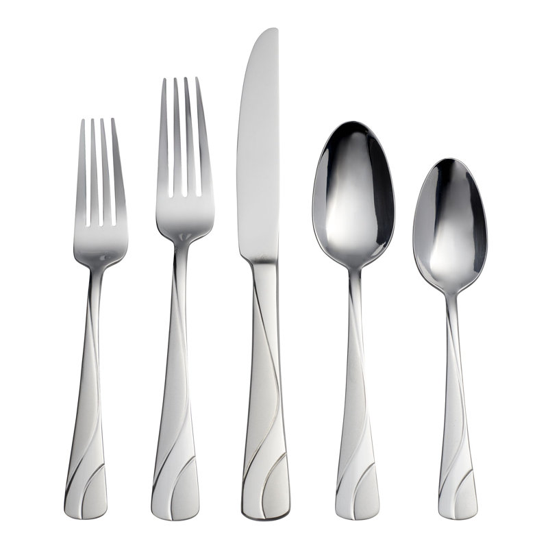 Oneida River 20-Piece Everyday Flatware Set, Service For 4