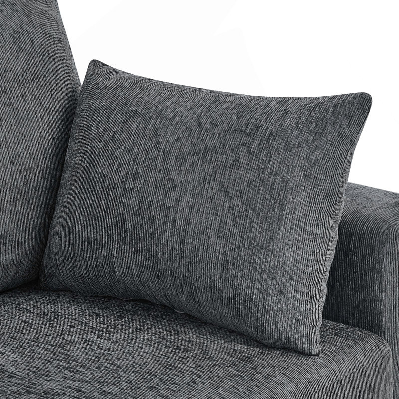 Canapé moderne rembourré de 78 pouces avec coussins profonds et coussins amovibles pour un confort ultime et une vie polyvalente.