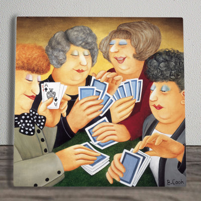 Beryl Cook A Full House Ceramic Wall Décor 20cm x 20cm
