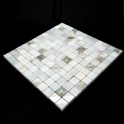Polished Grid Natural Mosaic Tile