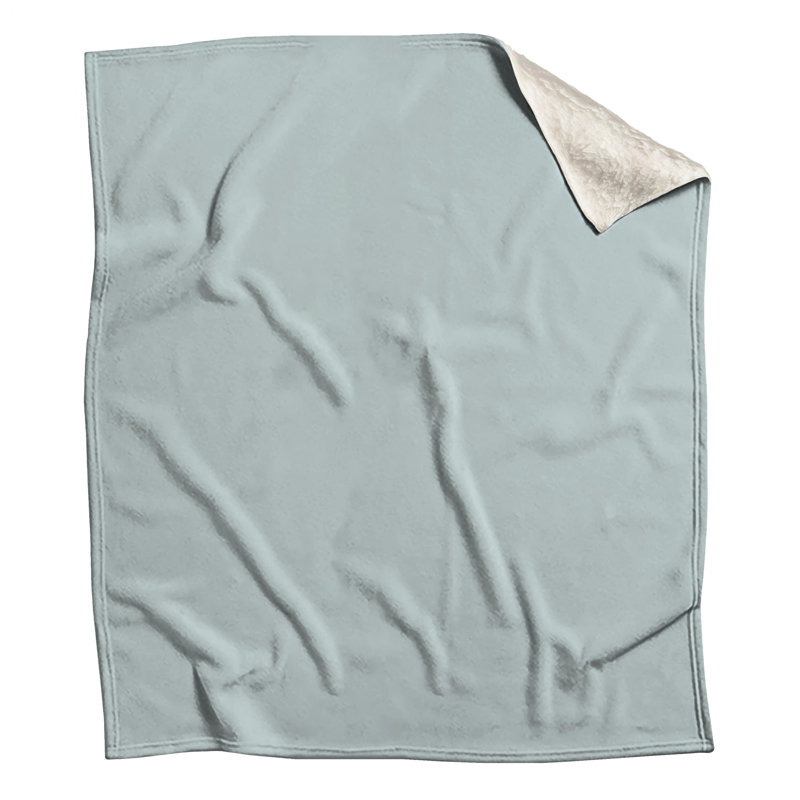 Light Blue Solid Color Blankets, 60in W x 80in H
