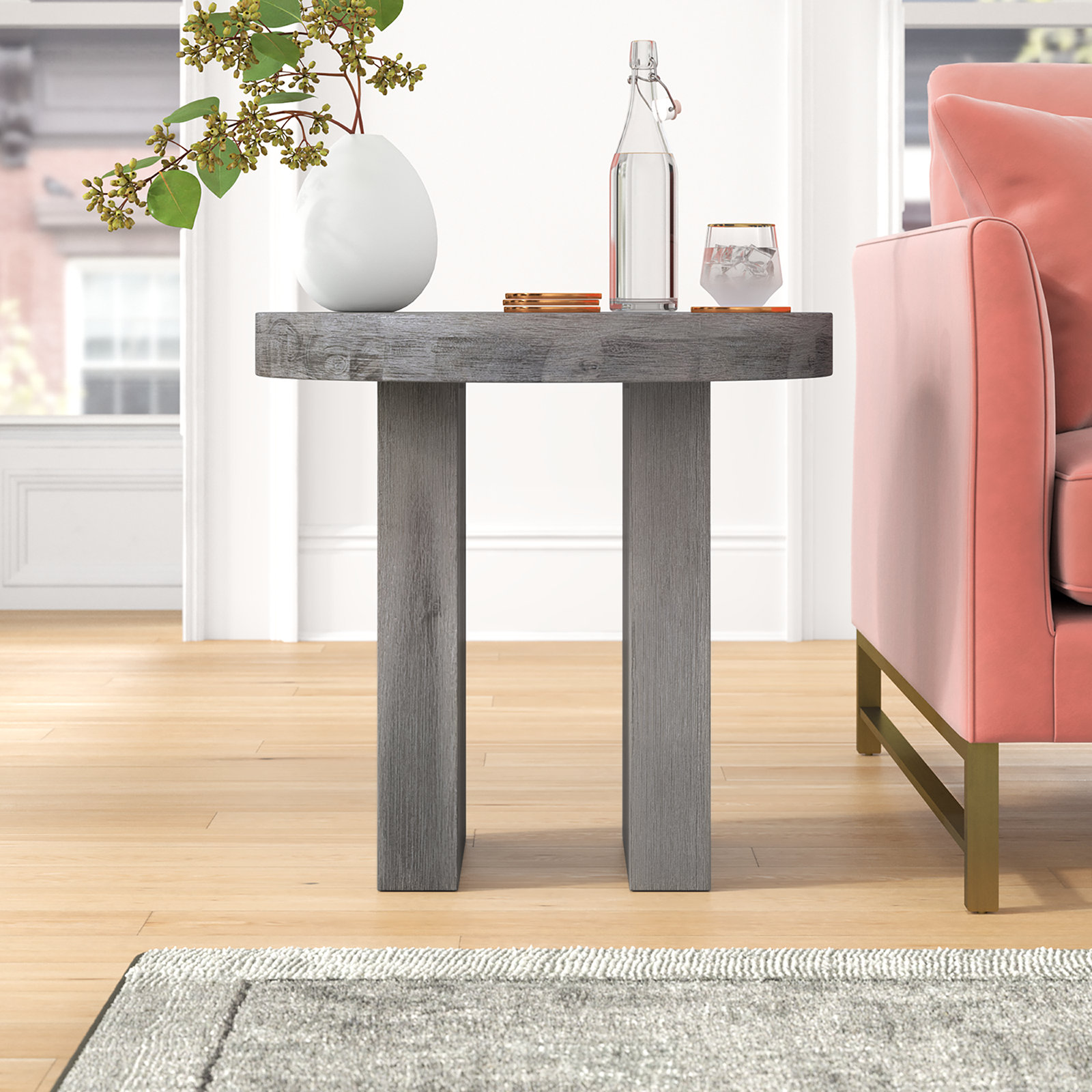 Kensli Solid Wood End Table