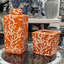 Porcelain Tissue Box Cover Coral