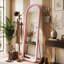 Fabric Leaning and Freestanding Full Length Mirror-2030308730-2030308734