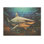 Photographie de profondeur de requin taureau I - art en bois de requin sur bois de pin naturel
