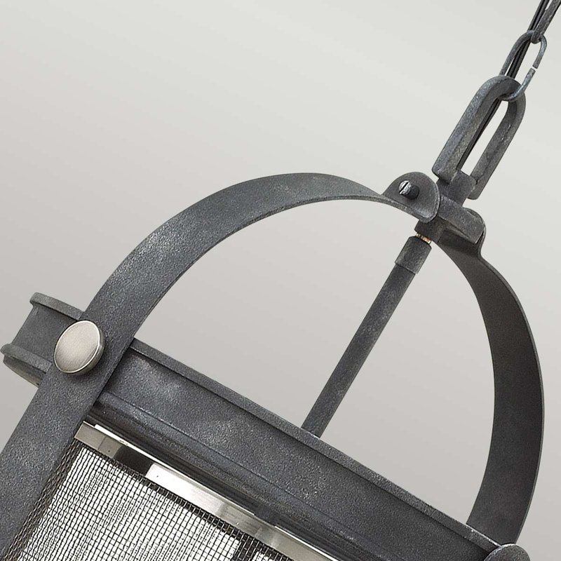 Rendova 4 - Light Lantern Pendant, Aged Zinc