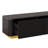 Modern Fluted Tv Stand For Up To 85 Inch Tvs, Black Faux Marble Tabletop, 4 Drawers, Gold Base, Curved Silhouette, Structure Veneer, Profile, And Stylish-623802767