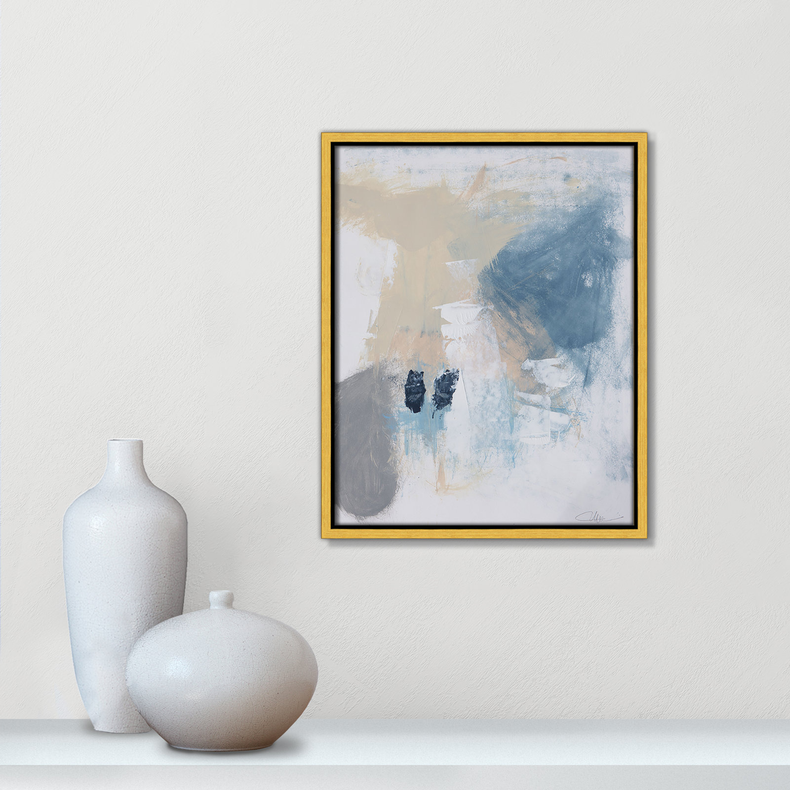 Coastal Carnival II Print by Casa Fine Arts, No Mat, 15.5" H x 12.5" W x 2" D, Gold Floater Framed Canvas