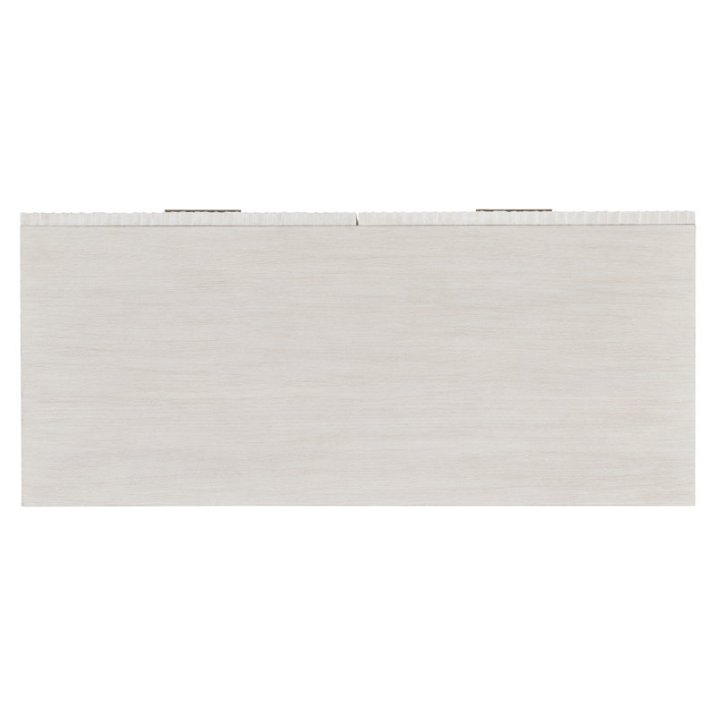Cream Transitional 4-Drawer Legal Size Filing Credenza