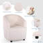 Modern Single Reception Sofa, Upholstered in Soft Velvet, Suitable for Living Rooms and Bedrooms