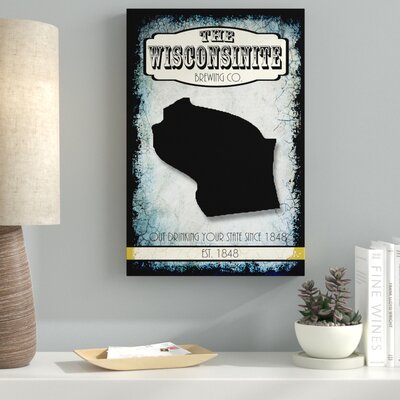 States Brewing Co Wisconsin' Graphic Art Print on Wrapped Canvas -  Ebern Designs, EBND3163 39247454