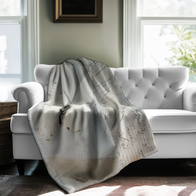 Sky Blue Butterflies - 1 Piece Premium Sherpa Blanket