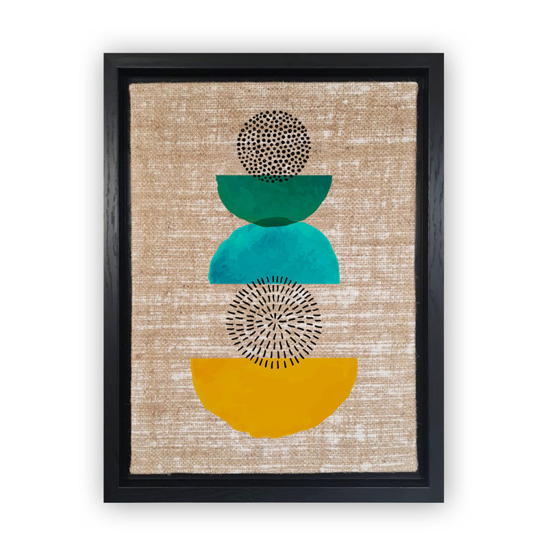 Peinture décorative sur toile, H 26 po x l 18,1 po, Noir
