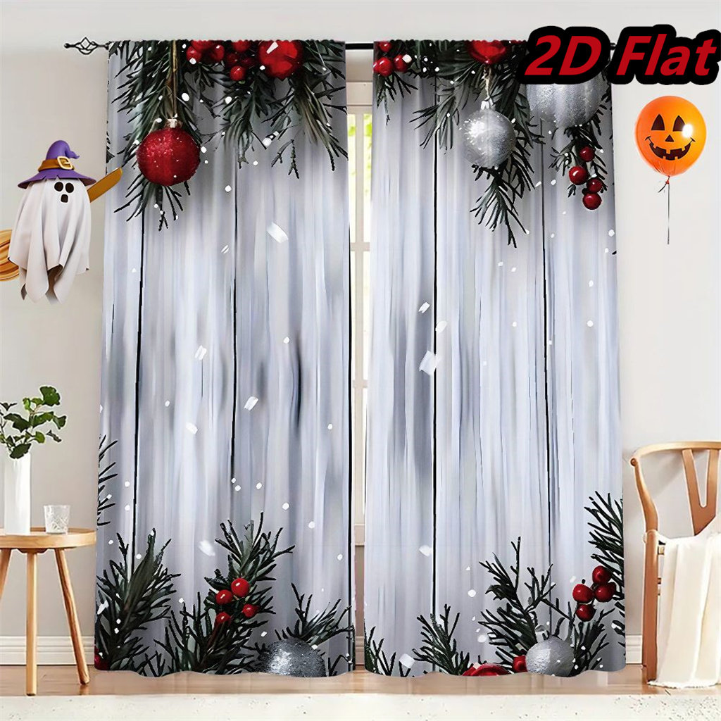 The Holiday Aisle® 2Pcs Christmas Decor Vintage Pank Wooden Window ...