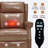 Camel Faux Leather Manual Massage Recliner - 8 Vibrating Nodes, 3 Modes, Heavy-Duty-1004032766
