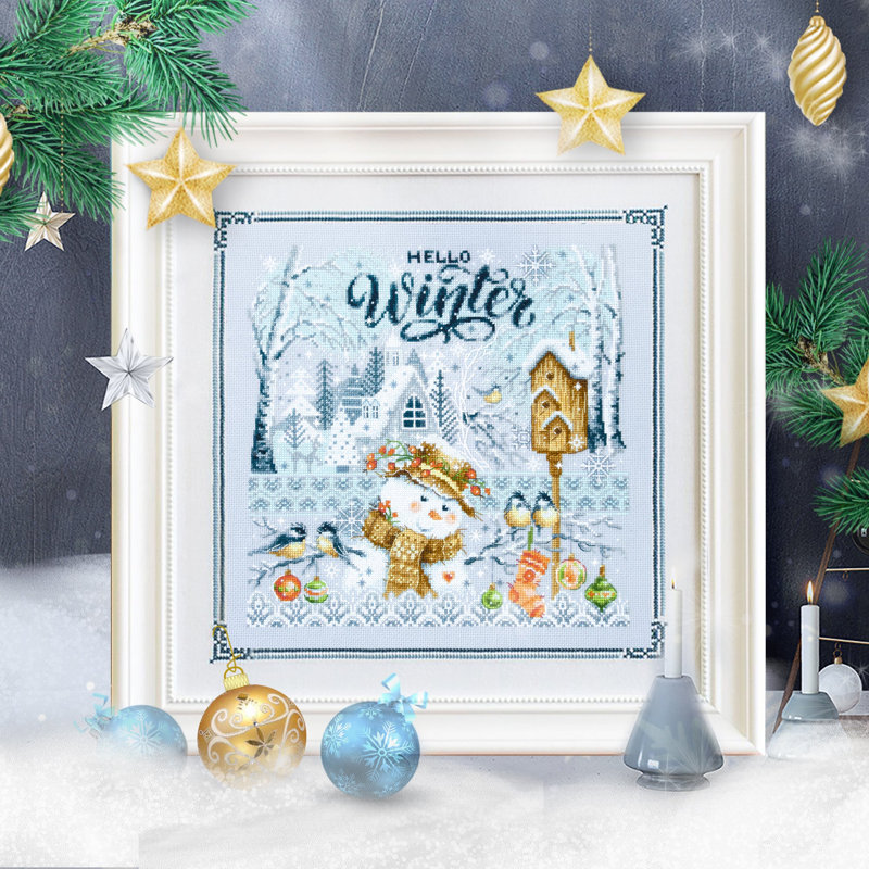 Hello,Winter! Counted Cross Stitch Kit by Magic Needle 540-701