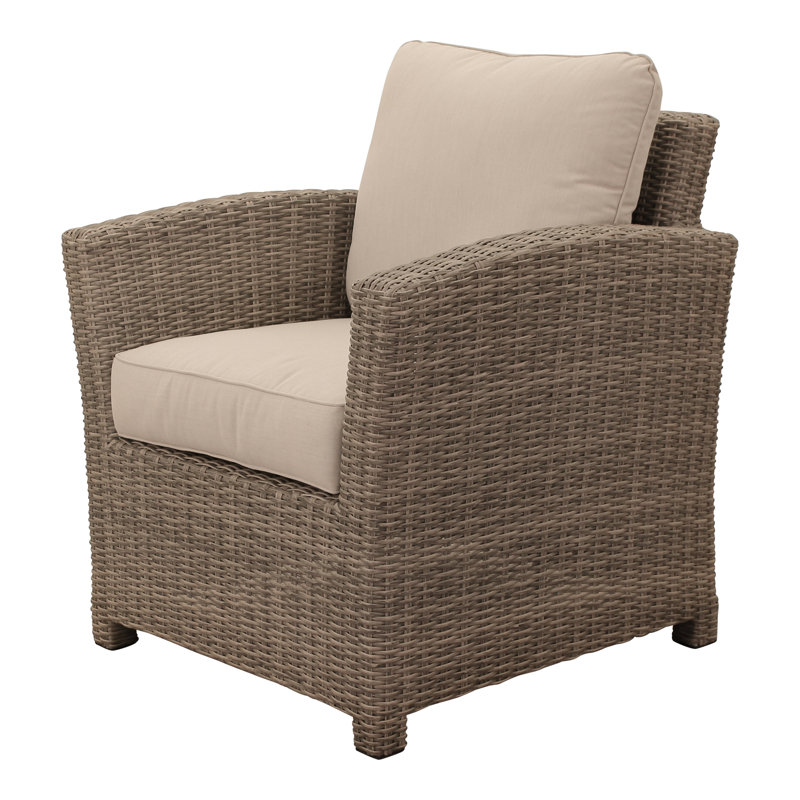 Chaise de patio avec coussins Welaka