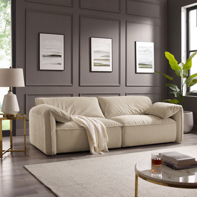 Louai 92.5'' Chenille Upholstered Sofa