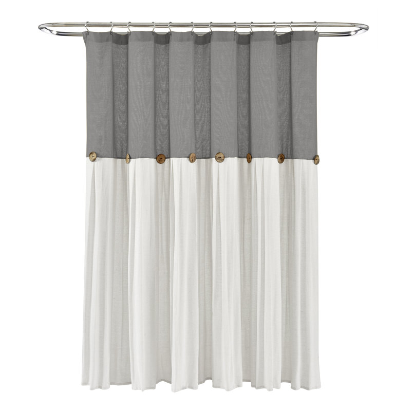 Ruya Polyester Blend Shower Curtain, Blush, 183cm W x 183cm L