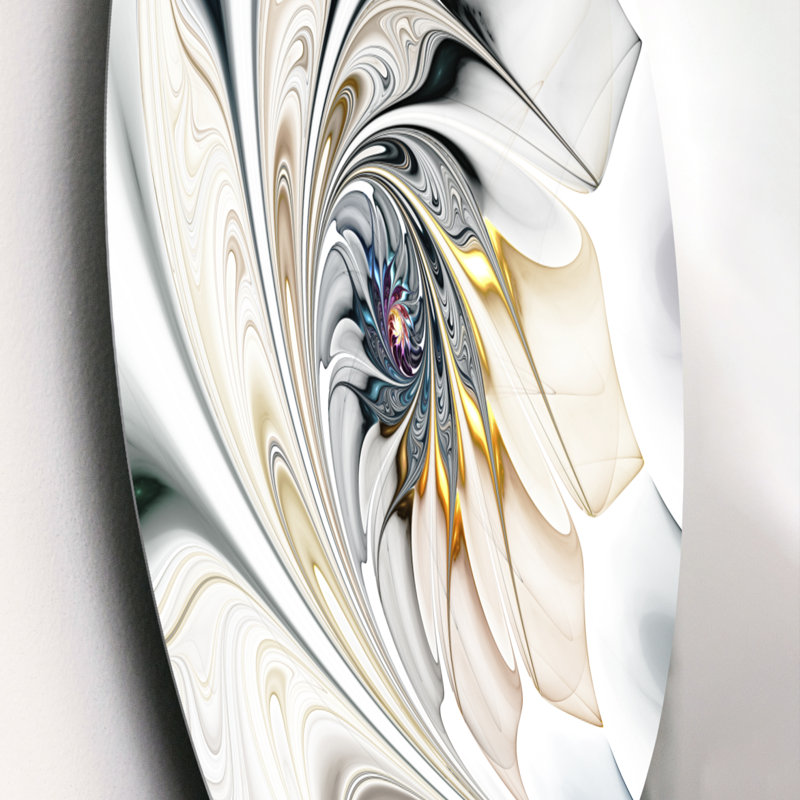 Art floral en verre coloré blanc - Grand art mural à motif floral sur toile, H 23 po x l 23 po, Impression encadrée