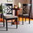 Lebanon Campo Upholstered Solid Wood Cross Back Parsons Chair in Sand