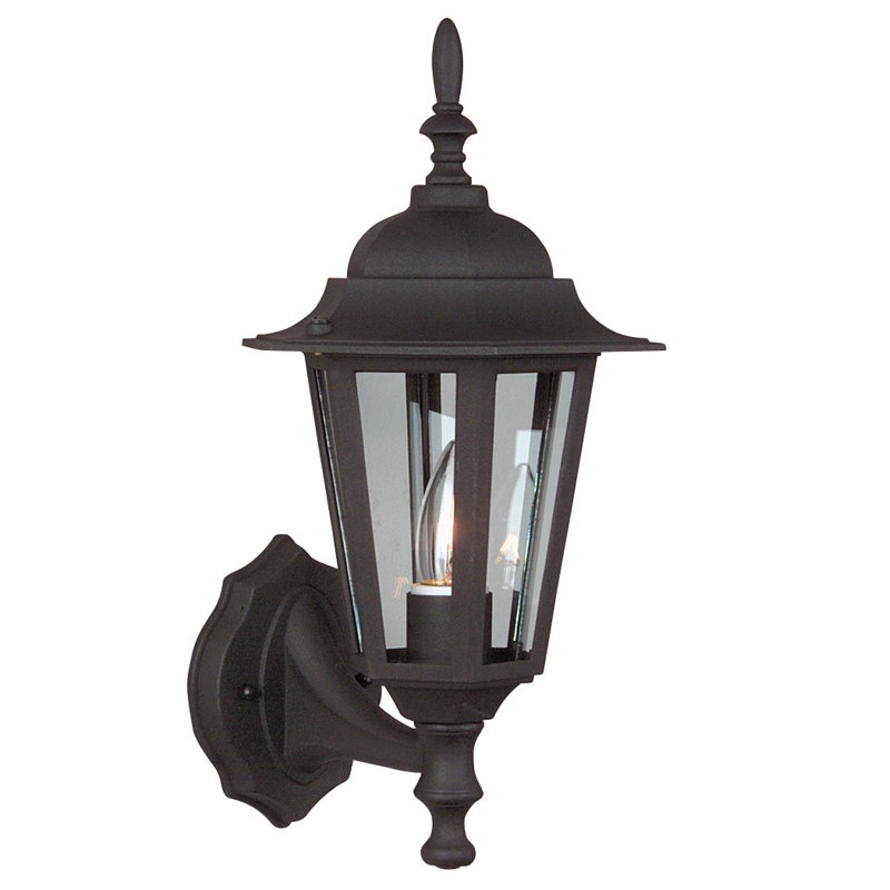 Cast Aluminum Wall Light, Matte Black
