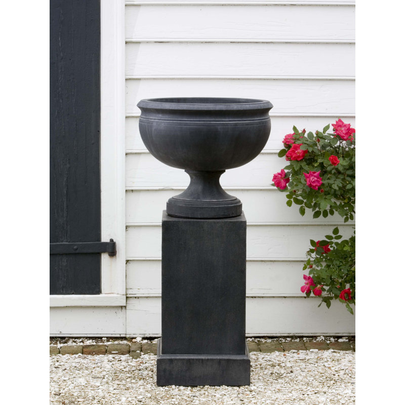 Pot de fleurs urne en pierre Williamsburg, Nero Nuovo