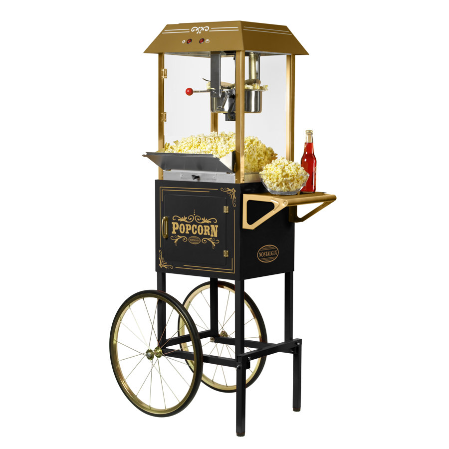 Nostalgia 10 oz. Popcorn Machine with Cart