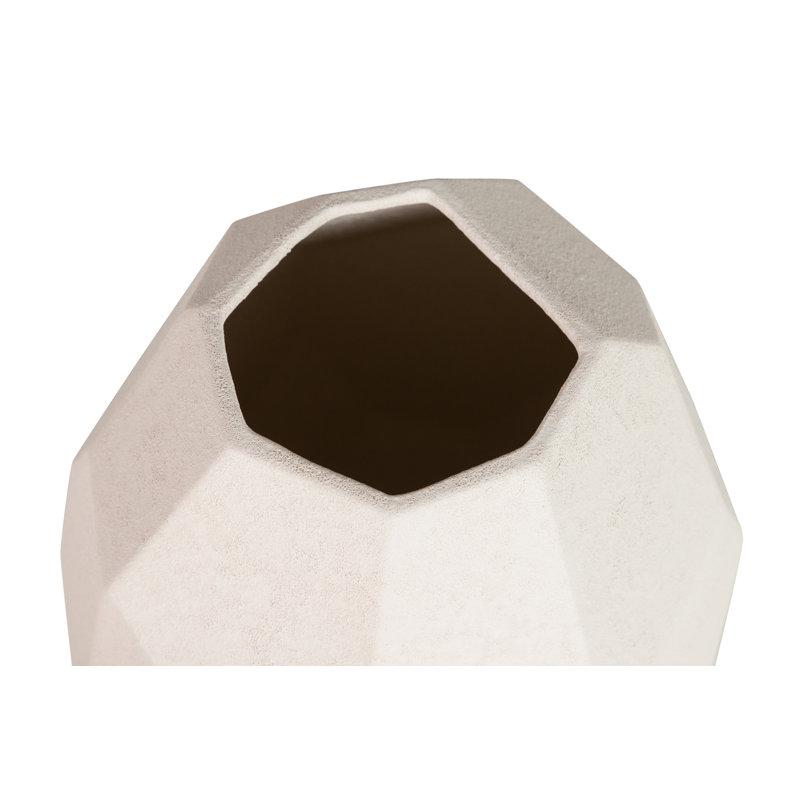 Ceramic / Porcelain Table Vase, Beige, 48cm H x 27cm W x 27cm D