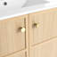 Lavabo de meuble-lavabo autoportant 30 po en céramique, porte à fermeture en douceur, contreplaqué 30 po-1115659544