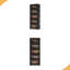 Armoire de rangement pliante latérale de 20 po de large, 5 niveaux, 19,69 po x 11,81 po x 50,00 po, bacs de rangement pliables avec porte magnétique, armoire de rangement en plastique avec roues