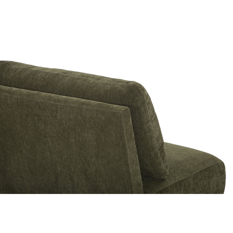 Banquette de salle à manger Delphine 63 po - Chenille vert olive, Green