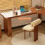 Bureaux en bois massif en L noyer-108205578-108205577