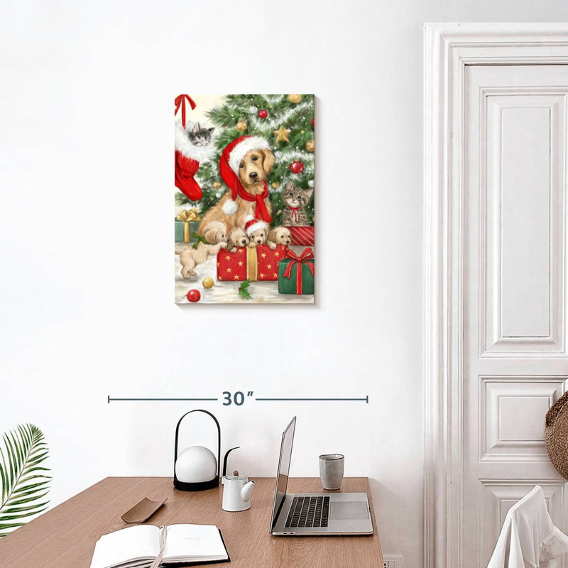 Lelend Christmas Dog And Cat, 24" H x 16" W