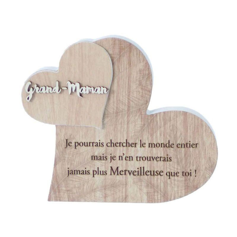 Plaque Grand-Maman en forme de cœur